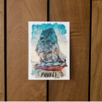 Retro Phuket Thailand Beach Peinture