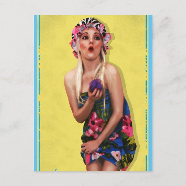 Carte postale Retro Pin Up Girl (Devant)