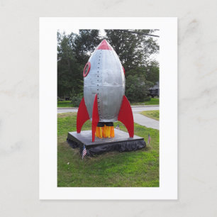 Carte Postale Retro Rocket Photo