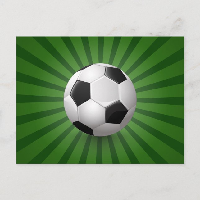 Carte postale Retro Soccer Ball (Devant)