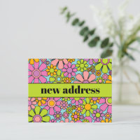 Retro Spring Floral Nouvelle adresse