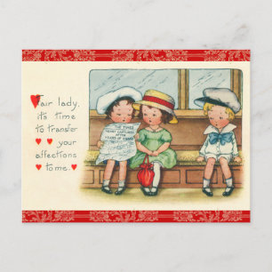Carte postale Retro Valentine