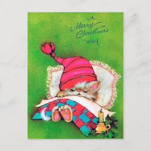 Carte postale Retro vintage Christmas