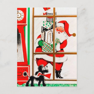 Carte postale Retro Vintage Christmas Père Noël