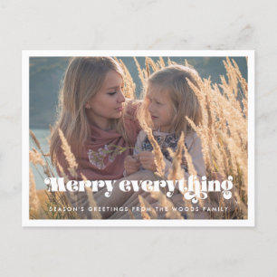 Carte Postale Retro vintage Merry tout