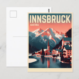 Carte Postale Retro Voyage Innsbruck Tyrol - Alpes autrichiennes