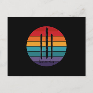 Carte Postale Retro Waterski - Ski nautique