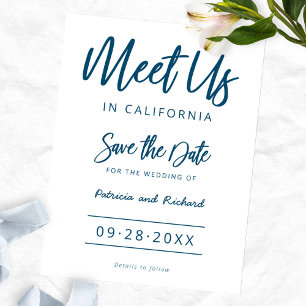 Carte Postale Retrouvez-Nous À La Date De Mariage De Destination