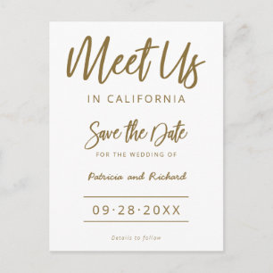 Carte Postale Retrouvez-Nous À La Destination Mariage Économisez
