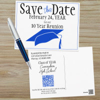Réunion de classe Enregistrez la date Code QR Casq