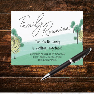 Carte Postale Réunion de l'arbre familial