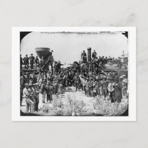 Carte Postale Réunion des Rails - Promontory Point Utah 1869