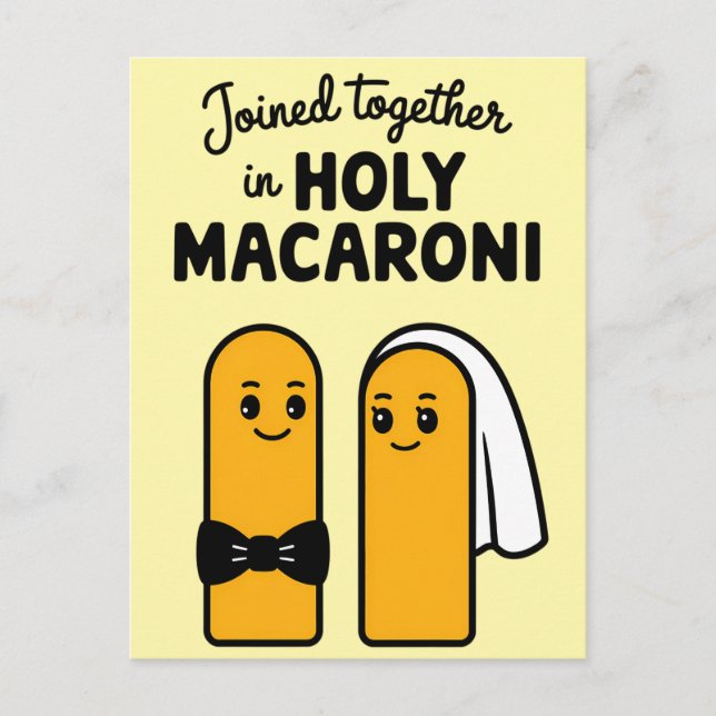 Carte Postale Réunis Dans de Drôle de Macaroni Saint (Devant)