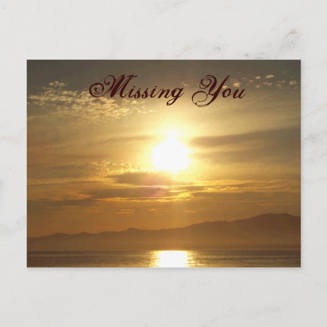 Carte Postale Rêve du coucher du soleil_ (Devant)