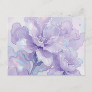 Carte Postale Rêve Floral Pourpre Iridescent