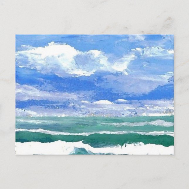 Carte Postale Réveil - CricketDiane Ocean Waves Art Produits (Devant)