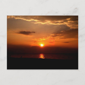 Carte Postale Réveil orange