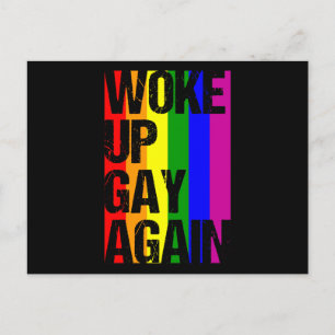 Carte Postale RÉVEILLEZ LE GAY À NOUVEAU MOIS LGBT Pride LGBTQ R