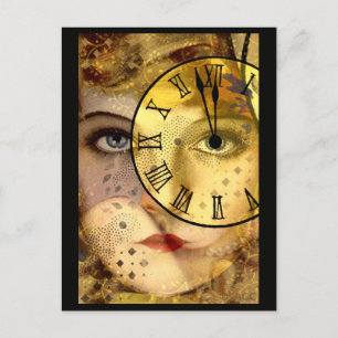 Carte Postale Réveillon du Nouvel An de minuit