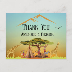 Carte Postale Révéler le genre Animal africain