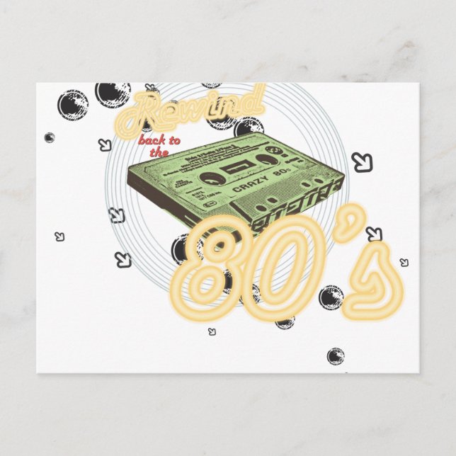 Carte Postale Revenez aux années 80 (Devant)