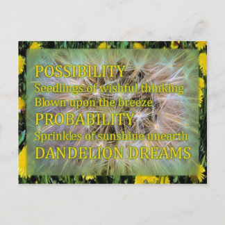 Carte Postale Rêves de pissenlit