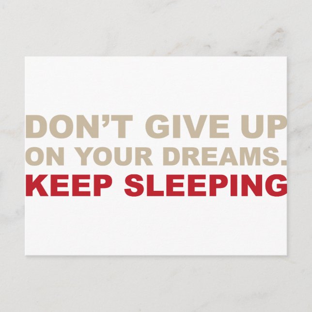 CARTE POSTALE RÊVES TRÈS IMPORTANTS (Devant)