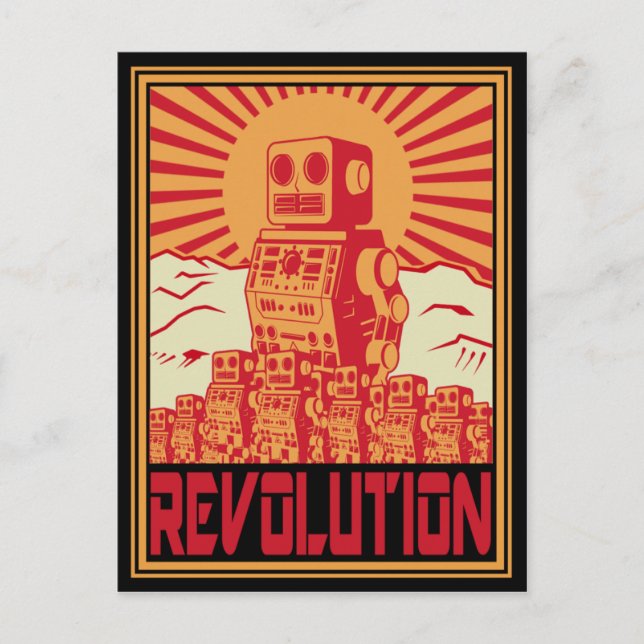 Carte Postale Révolte des robots (Devant)