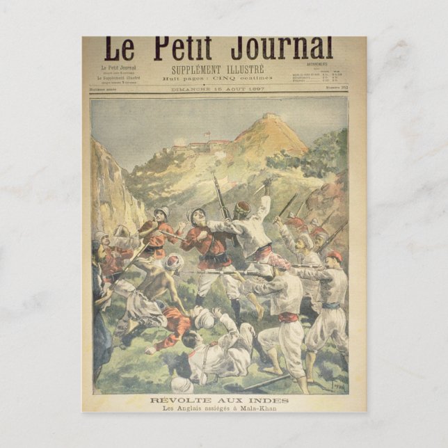 Carte Postale Révolte en Inde (Devant)