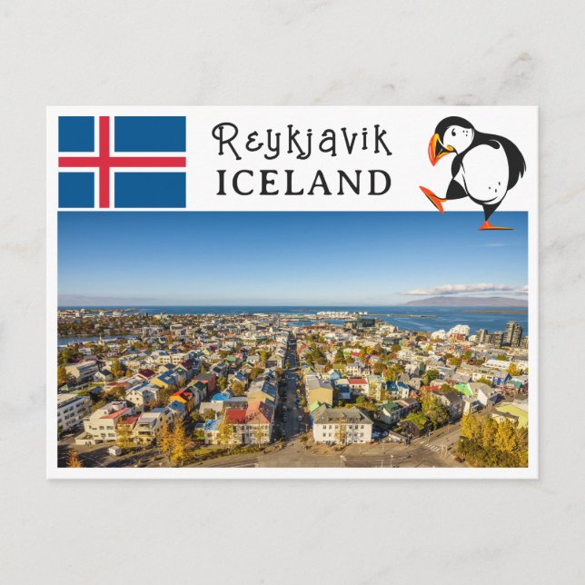 Carte Postale Reykjavik Islande (Devant)