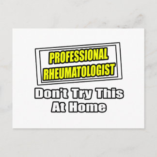 Carte Postale Rheumatologue professionnel .. Plaisanterie