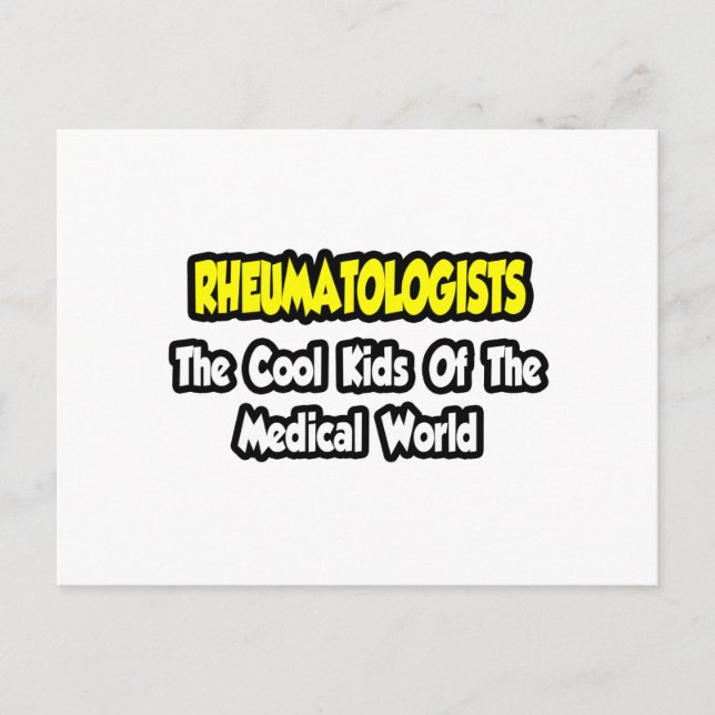 Carte Postale Rheumatologues ... Enfants cool du monde Médicale (Devant)