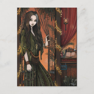 Carte Postale Rhianon Bohemian Coffee Shop Girl
