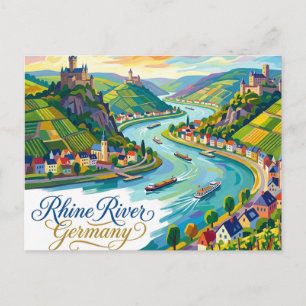 Carte Postale Rhin Allemagne
