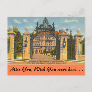 Carte Postale Rhode Island, Les Breakers, Newport