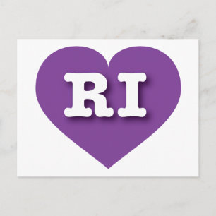Carte Postale Rhode Island Purple Heart - I love RI