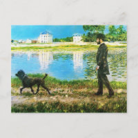 Richard Gallo et son chien par Gustave Caillebotte