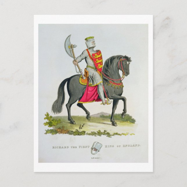 Carte Postale Richard I, King of England (1157-99), 1194, from (Devant)