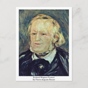 Carte Postale Richard Wagner-Portrait Par Pierre-Auguste Renoir