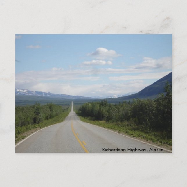 Carte Postale Richardson Highway, Alaska (Devant)