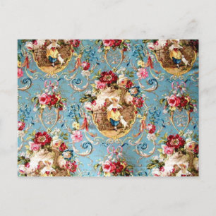 Carte Postale Richloom Fragonard Bleuet Bleu Campagne Française 