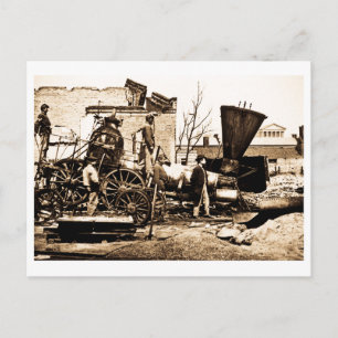 Carte Postale Richmond et Petersburg Ruines Richmind VA 1er avri