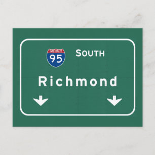Carte Postale Richmond Virginia va Interstate Highway Freeway :
