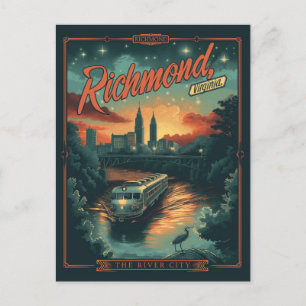 Carte Postale Richmond, Virginia Vintage