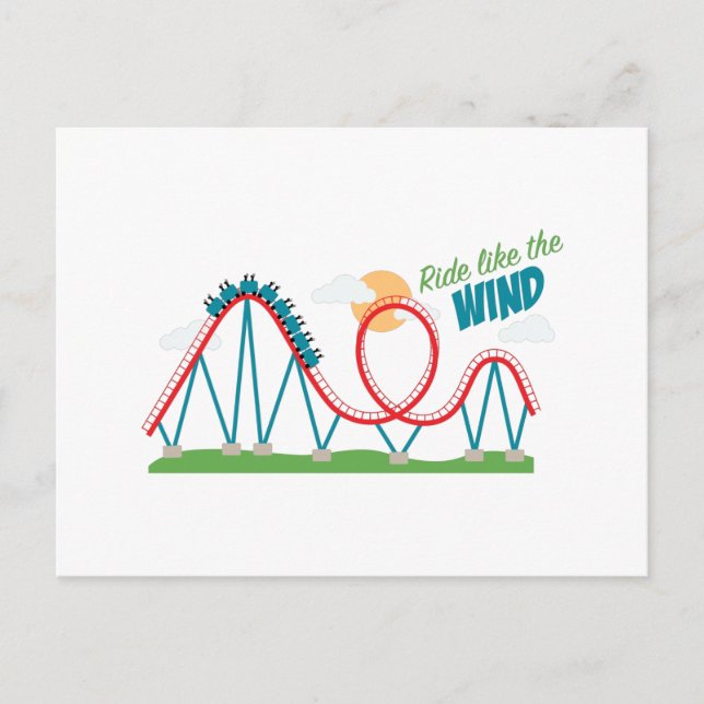 Carte Postale Ride Comme Vent (Devant)