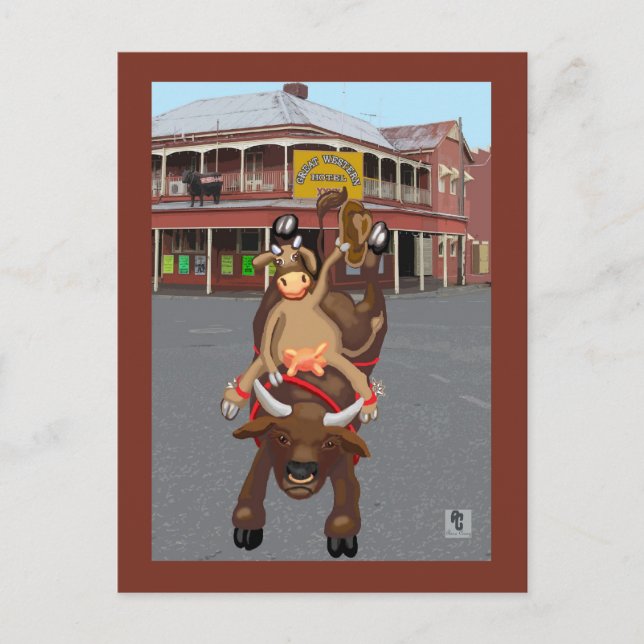 Carte Postale Ride em cowgirl (Devant)