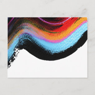 Carte Postale Ride it abstrait peinture