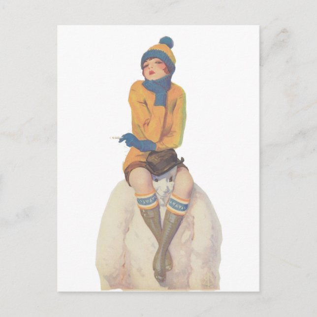 Carte Postale Ride the Snowman (Devant)