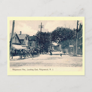 Carte Postale Ridgewood Ave., Ridgewood, New Jersey Vintage