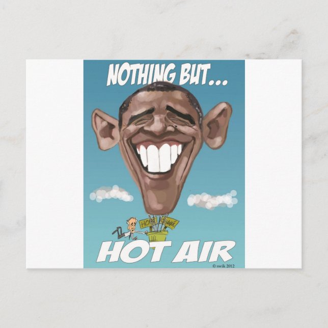 Carte Postale Rien D'Autre Que Le Ballon D'Obama À L'Air Chaud (Devant)